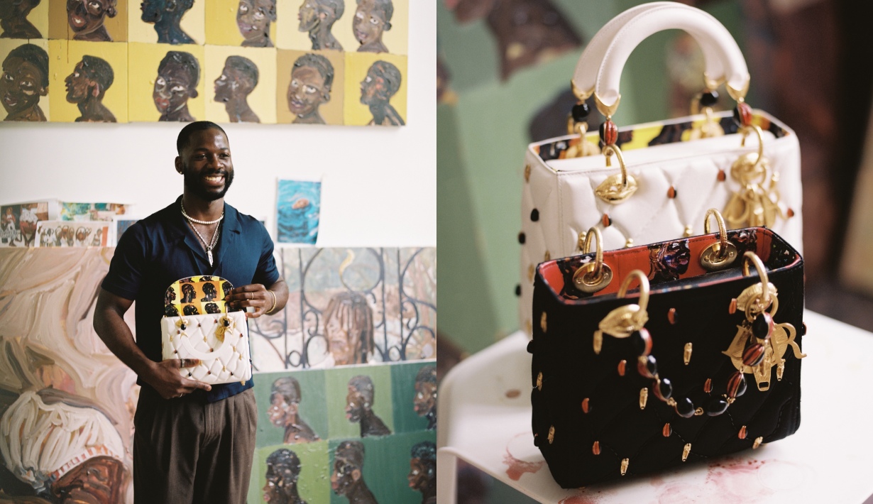 Ludovic Nkoth’s Artistic Brilliance Redefines the Lady Dior Handbag in Dior’s 8th Edition of Lady Art