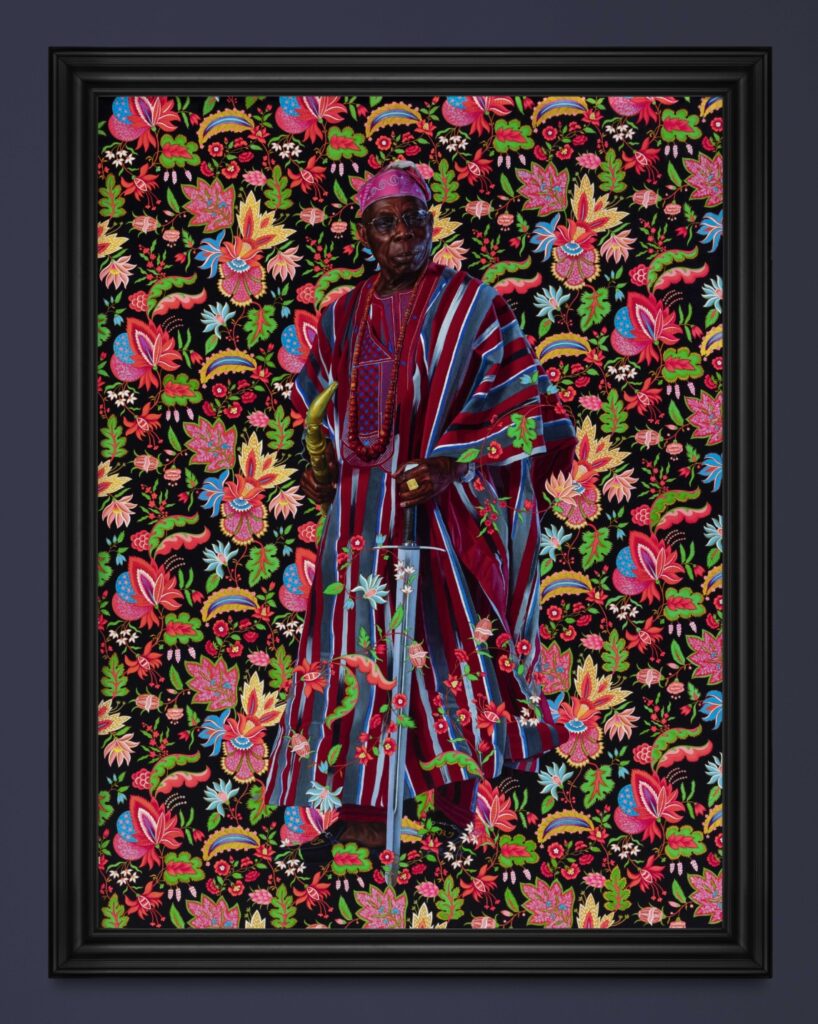 Portrait of Olusegun Obasanjo, Former President of Nigeria, 2023, oil on linen, 244 × 183 cm — 96 × 72 in. ©️ Tanguy Beurdeley
